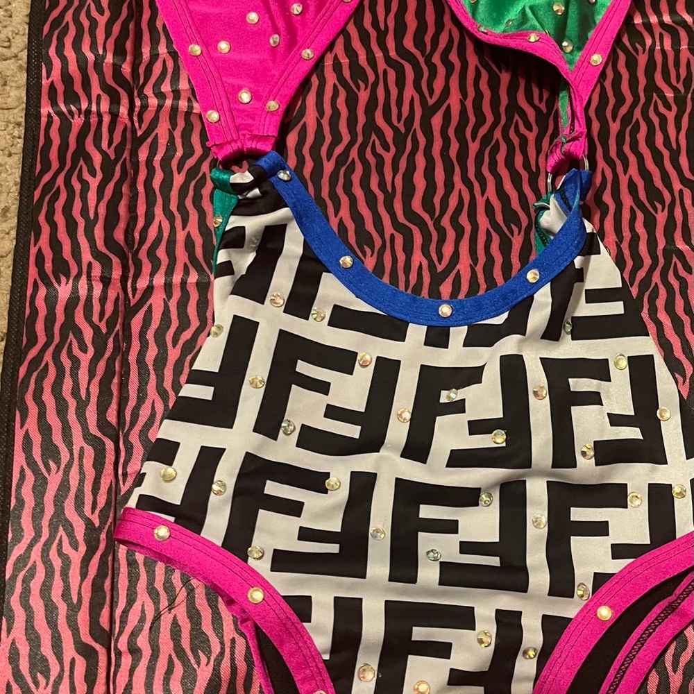 Colorful Patterned Swimsuit